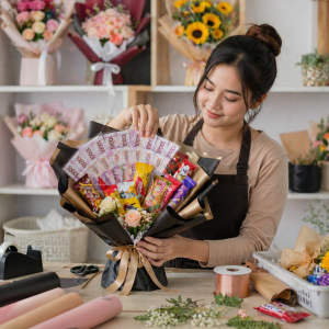 Pelatihan Membuat Buket Uang & Snack di Cirebon 1 crb 1